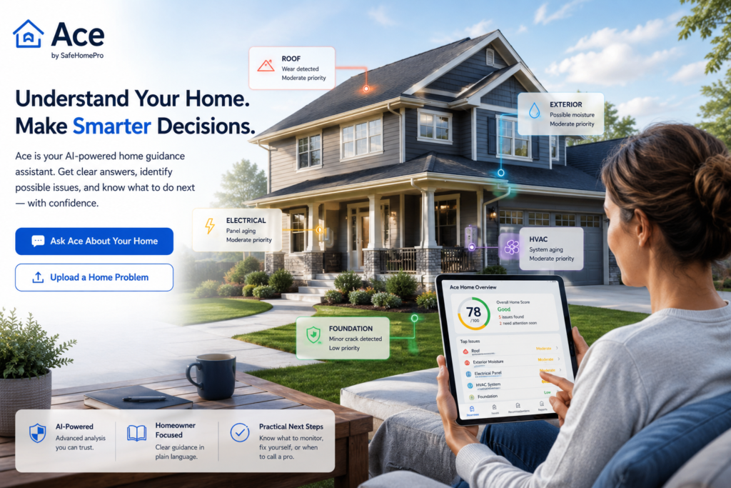 Homeowner with tablet learning what their home is telling them